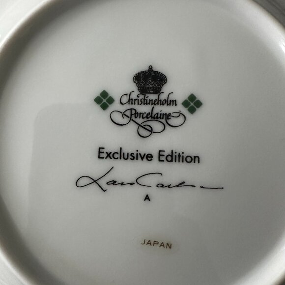 Old Fashioned Christmas by Christineholm Porcelaine 3Pc Place setting Disc 1990s - Picture 6 of 7